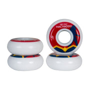 Undercover Nicoly Machaddo Pro Inline Aggressive Wheels 4 Pack 58mm 90a white - Lucky Skates