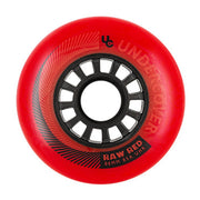 Undercover Raw Red Inline Wheels 80mm 85A 4 Pack Lucky Skates 