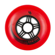 Undercover Raw Red Inline Wheel 100mm 85A - 3 Pack - Lucky Skates