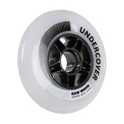 Undercover Raw White Inline Wheels White 100mm 85A - Lucky Skates