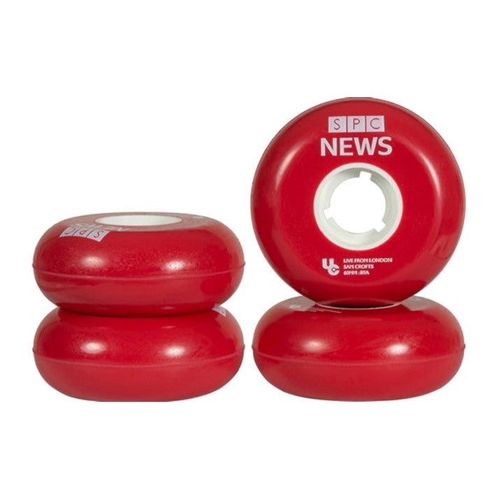 Undercover Sam Croft TV Line Inline Aggressive Wheel Red 60mm 89a 4 Pack - Lucky Skates