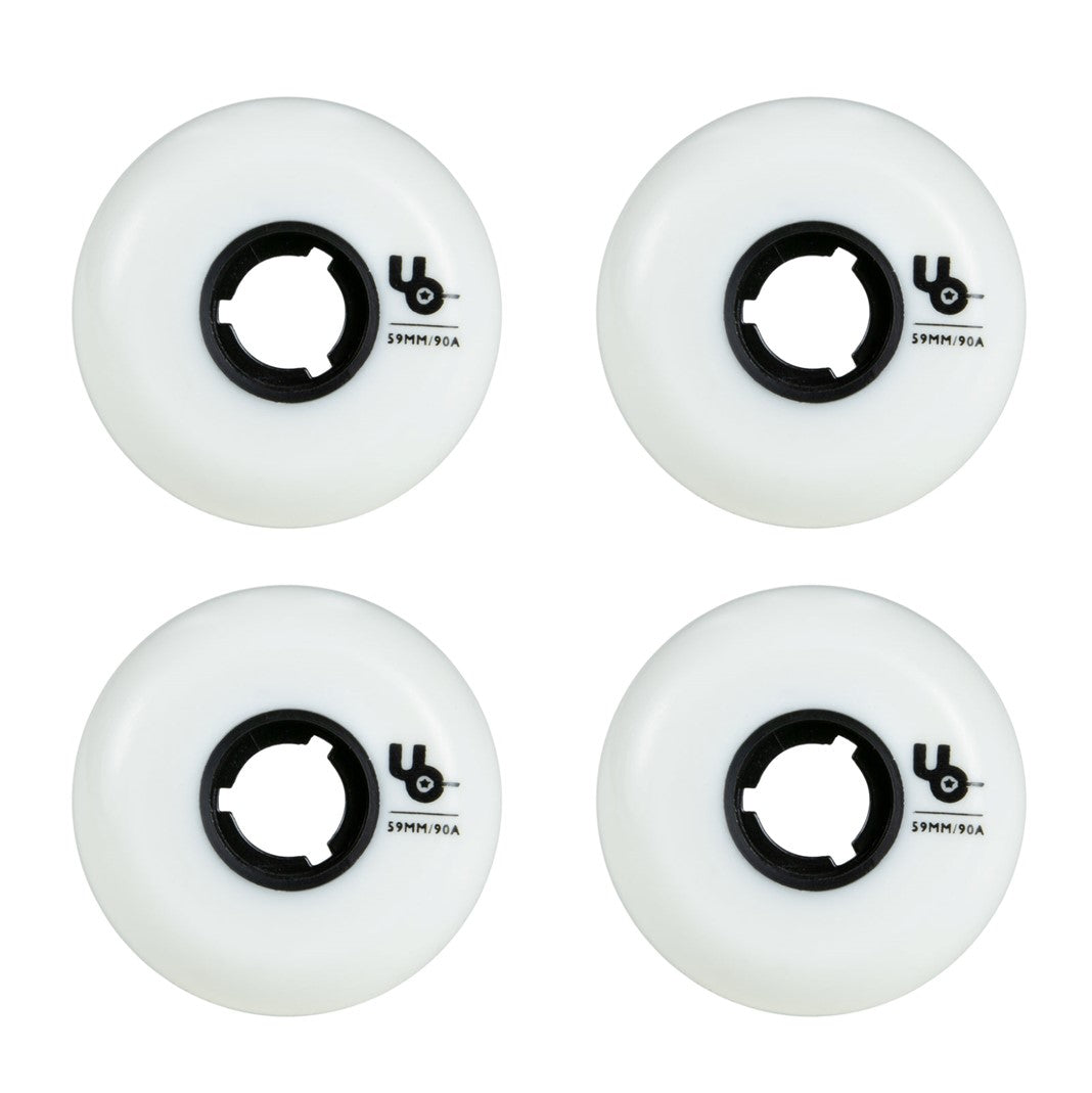 Undercover Team Inline Aggressive Wheel 59mm 90A White - 4 Pack - Lucky Skates