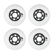 Undercover Team White Inline Skate Wheels 90mm 86a Bullet White 4 Pack - Lucky Skates