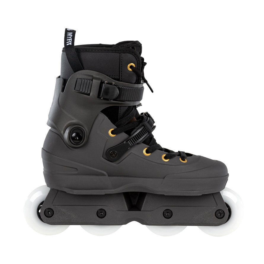 USD Aeon 80 Team Aggressive Inline Skates Grey Gold - Lucky Skates