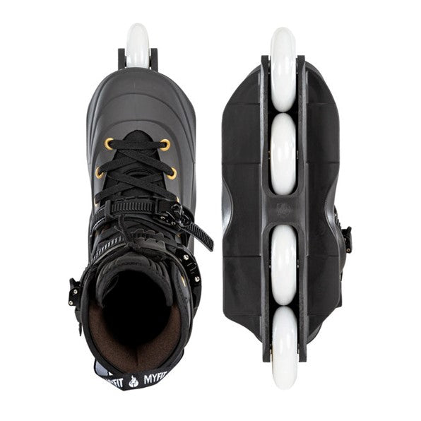 USD Aeon 80 Team Aggressive Inline Skates Grey Gold - Lucky Skates