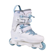 USD Aeon Nicoly Pro 60mm Aggressive Inline Skates White Light Blue - Lucky Skates 