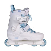 USD Aeon Nicoly Pro 60mm Aggressive Inline Skates White Light Blue - Lucky Skates 