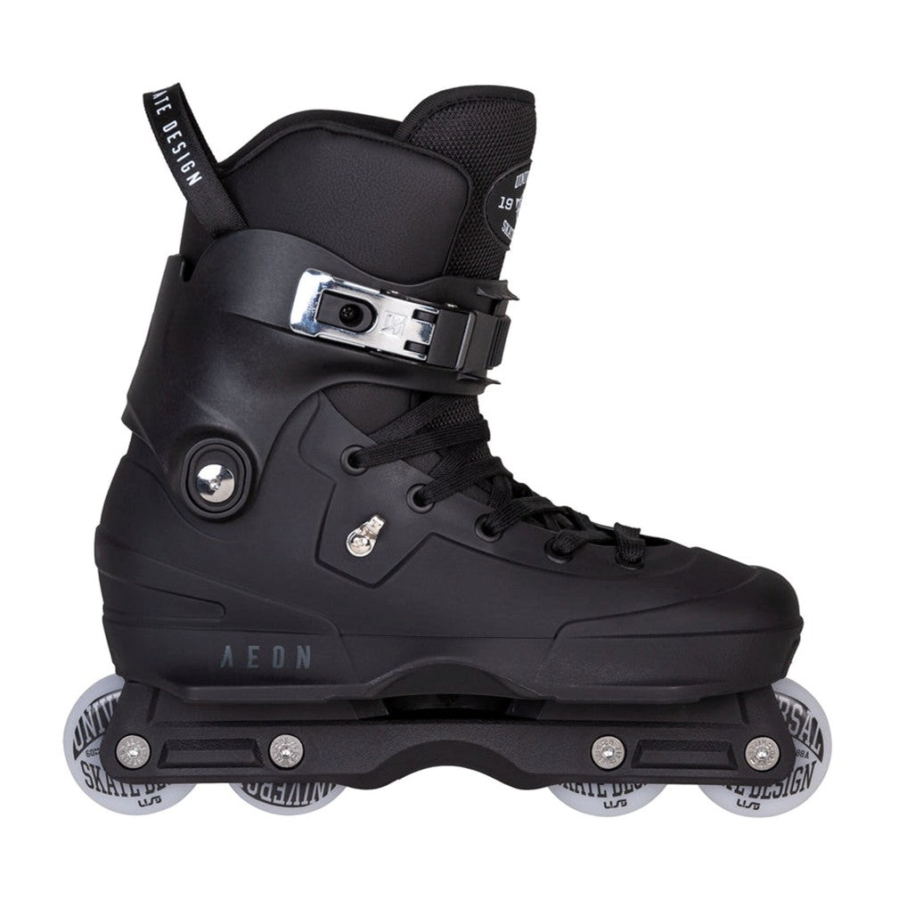 USD Aeon Team 60 Black Aggressive Inline Skates  60mm wheels - Lucky Skates 