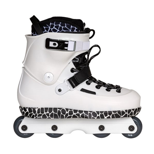 USD Sway Farmer Pro Aggressive Inline Skates White Black - Lucky Skates