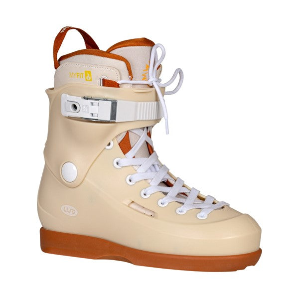USD Aggressive Inline Skate Boots Sway Michael Witzemann Pro Boots Cream White - Lucky Skates