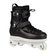 USD Sway Sagona Allstar Aggressive Inline Skates Black Boot White Frame - Lucky Skates