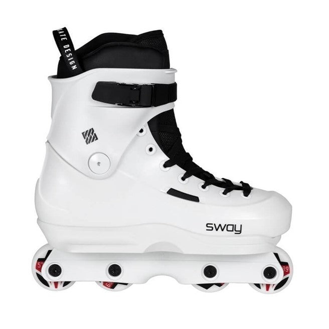 USD Sway Team IV Aggressive Inline Skates White - Lucky Skates