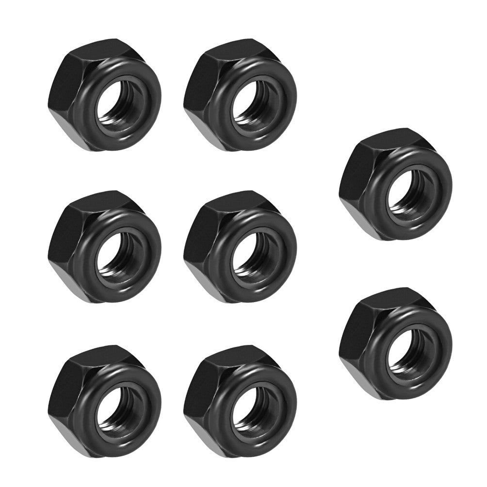 Wheel Axle Nuts Black 8mm 8 Pack - Lucky Skates