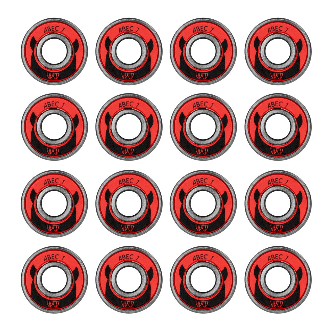 Wicked ABEC 7 Skate Bearings (16) - Lucky Skates