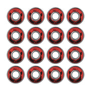 Wicked ABEC 9 Skate Bearings Red 608 8mm 16 Pack - Lucky Skates