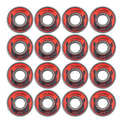 Wicked Ceramic Red 608 Skate Bearings Red 16 Pack - Lucky Skates