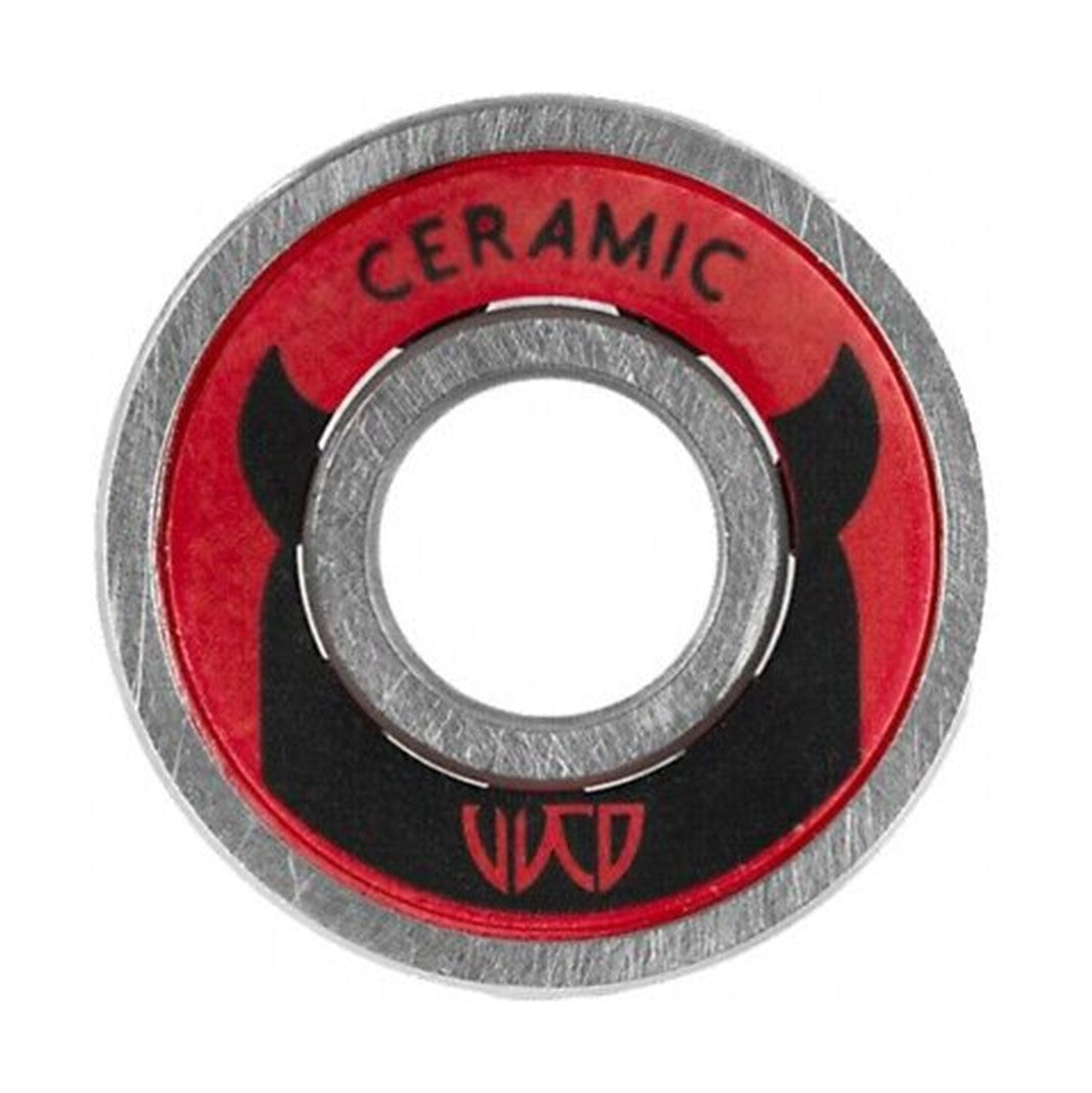 Wicked Ceramic Red 608 Skate Bearings Red 16 Pack - Lucky Skates