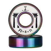 Wicked Felix Rijhen Skate Bearings White Purple 608 8mm 16 Pack - Lucky Skates