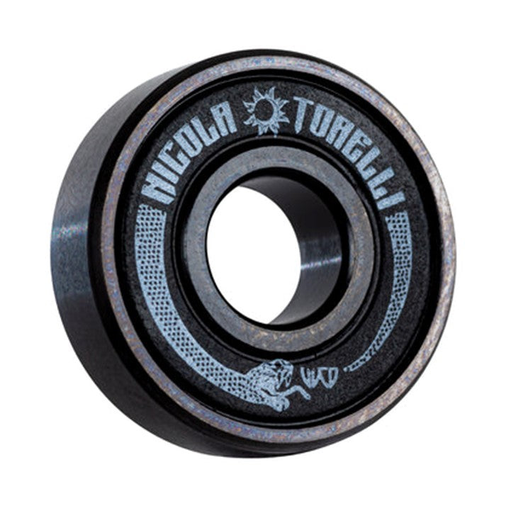 Wicked Nicola Torelli Skate Bearings Black 608 8mm 16 Pack - Lucky Skates