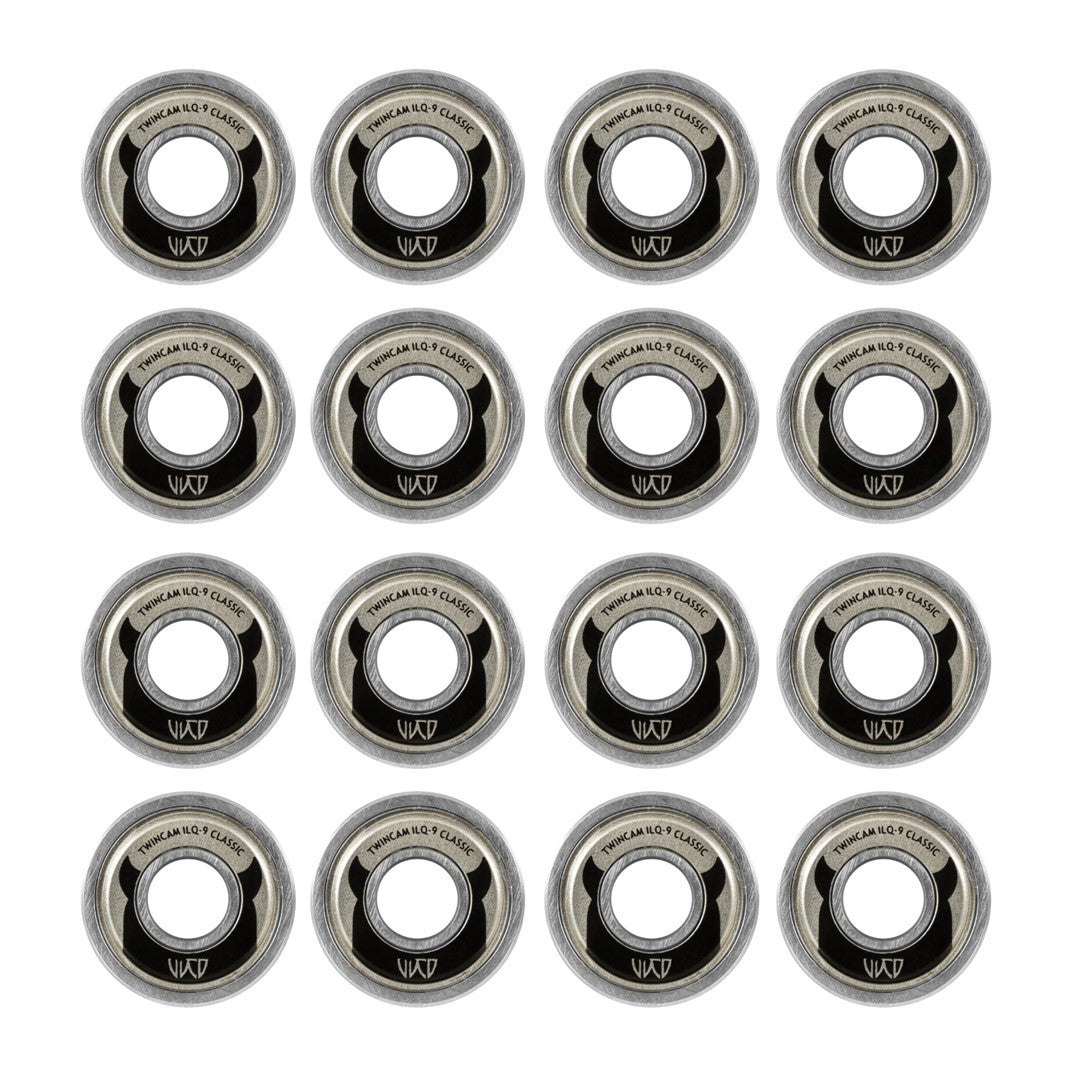 Wicked Twincam ILQ 9 Classic Skate Bearings 8mm 608  Silver 16 Pack - Lucky Skates