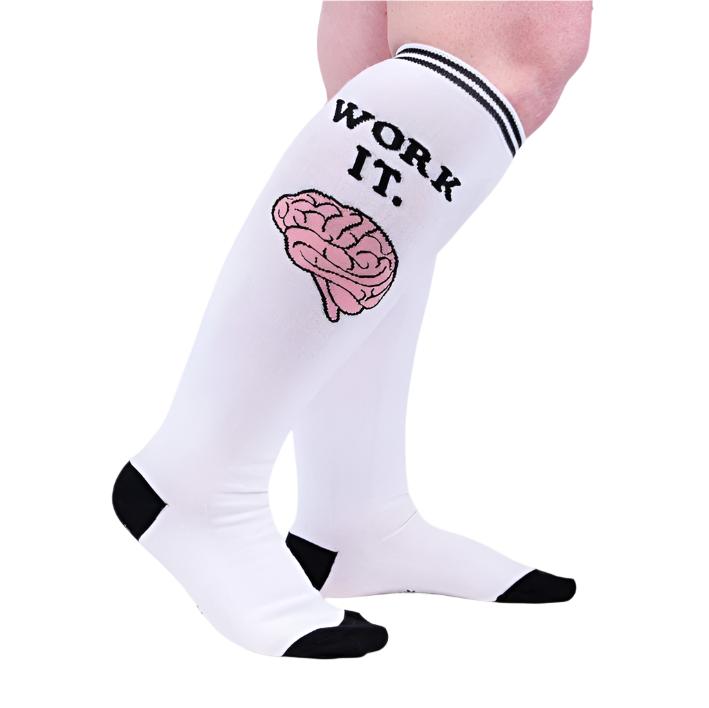 Sock It To Me Work It Stretch-It Knee High Socks - Lucky Skates