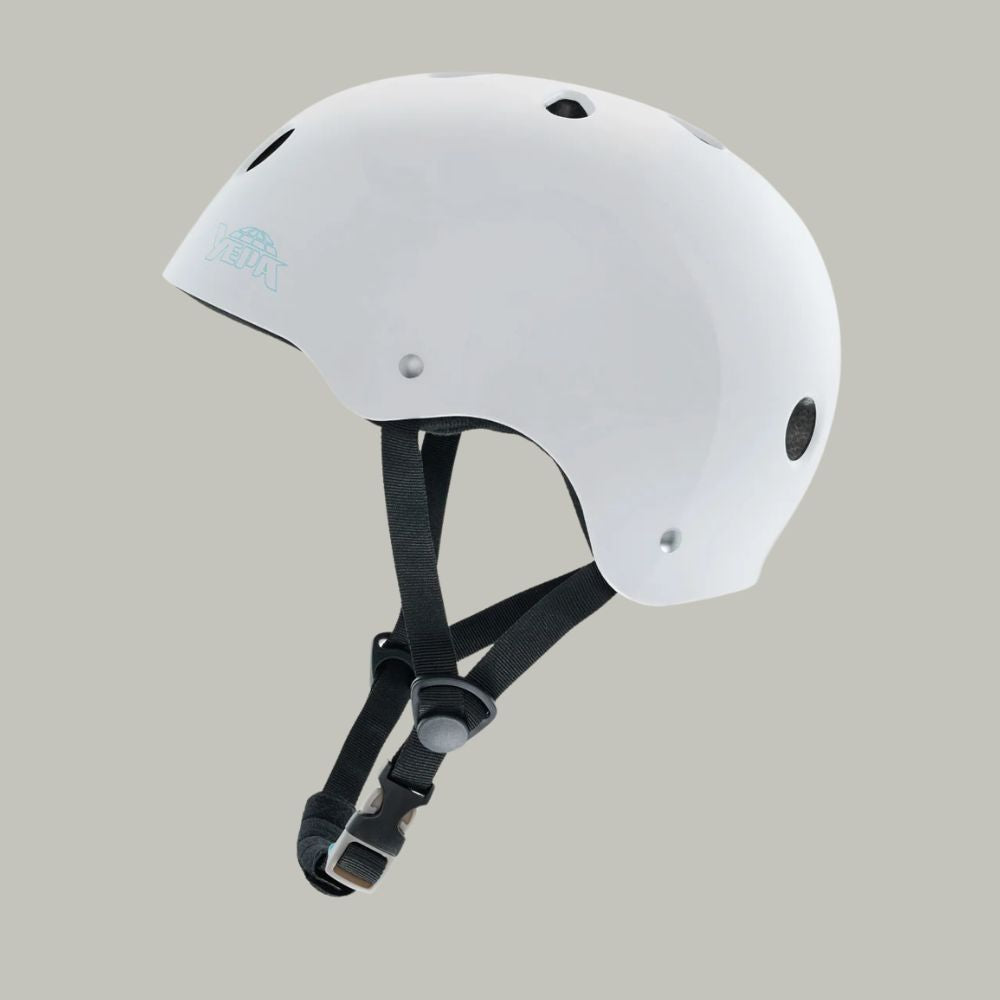 Yepa T-Shell Certified Skate Helmet Gloss White Dual Sizing - Lucky Skates 