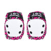 junior kids pink leopard print knee pads