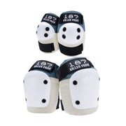 blue cream 187 killer knee pad and elbow pad set 