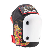 dragon red yellow knee pads 