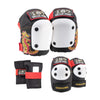 187 killer pads dragon red yellow black knee pads elbow pads and wrist guards 