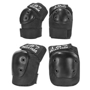 black 187 killer padding set, knee pads and elbow pads