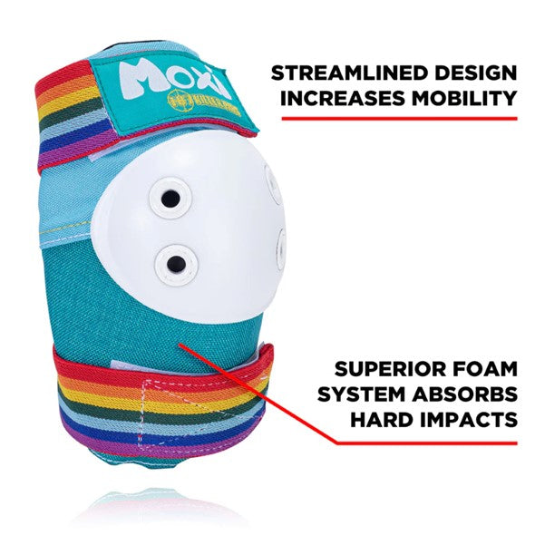 teal rainbow elbow protection