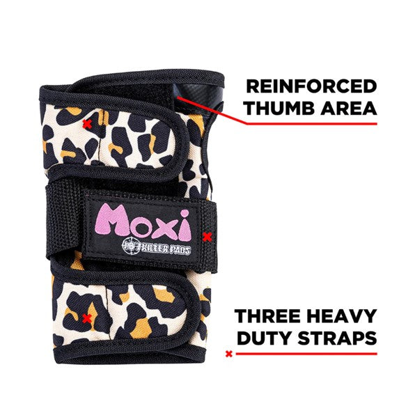 187 Moxi Leopard Wrist Guards - Lucky Skates