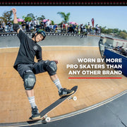 skateboarder wearing 187 killer knee pads