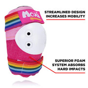 pink rainbow elbow protection 