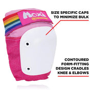 pink rainbow knee pad