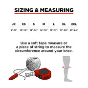 size chart for 187 pro derby knee pads