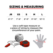 size chart for 187 wrist guards