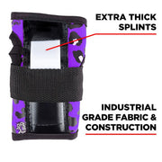 187 purple leopard wrist guard with white splint