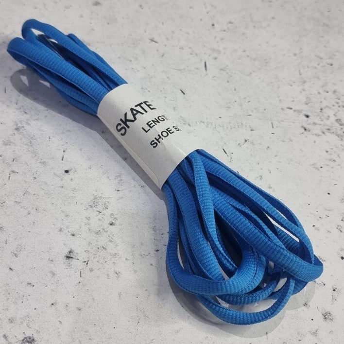 ROUND BLUE SHOE LACES 