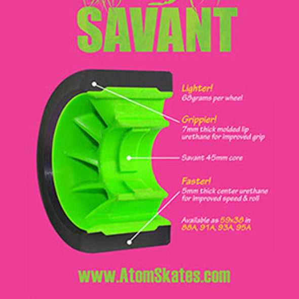 Atom Savant Wheels 97A - 4 pack