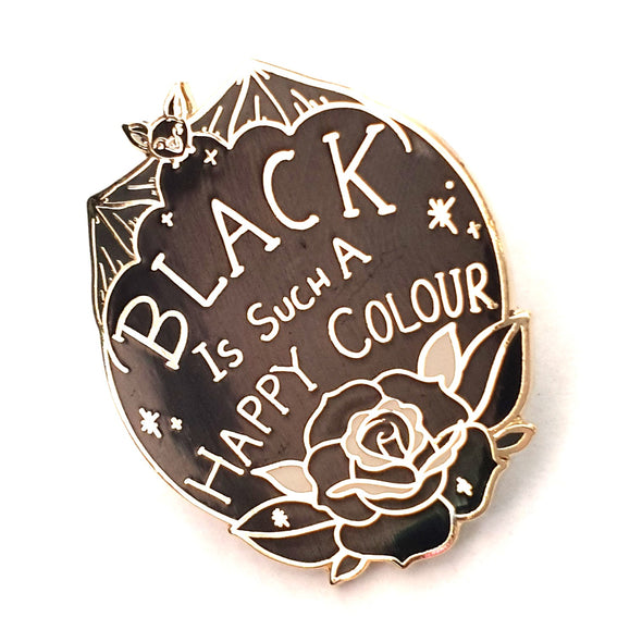 i love black pin 
