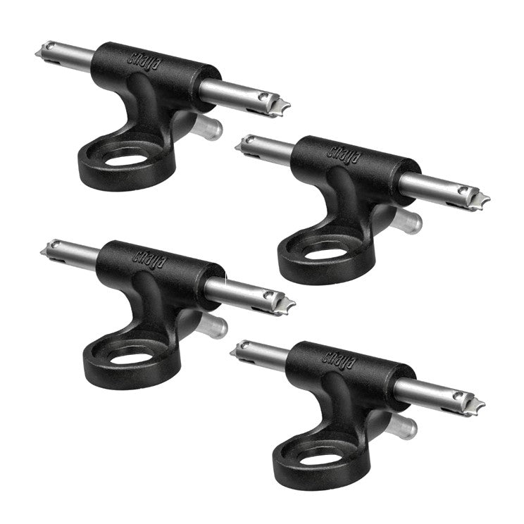 black roller skate silver clip axle trucks 'Chaya' 