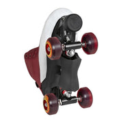 maroon skate park roller skate grindblock wide trucks adjustable toe stop firebolt wheels