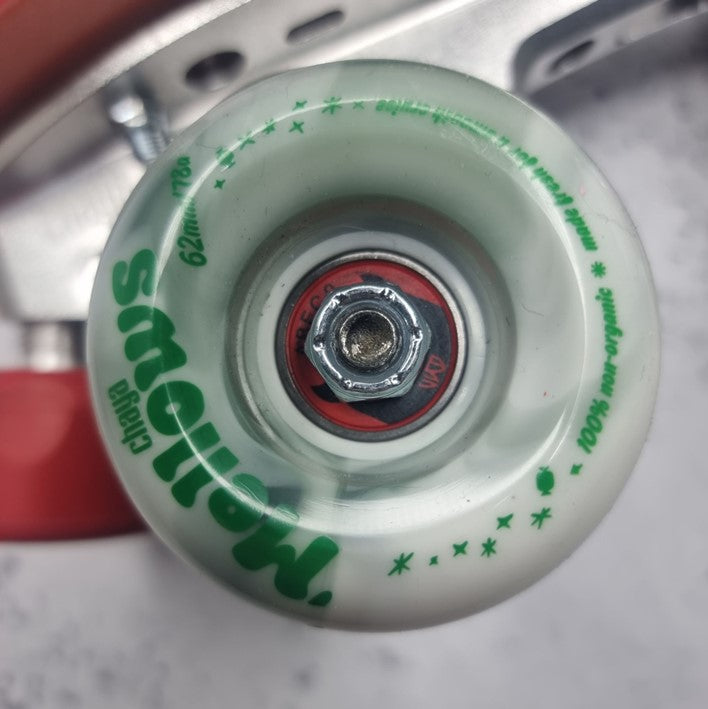 chaya white and green 'mellows' 62mm 78a outdoor wheels