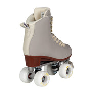 chaya grey outdoor rollerskate high tops with white outdoor wheels grey adjustable toe stop