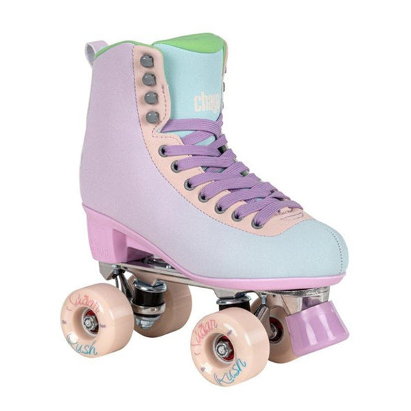 rainbow pastel high top rollerskates outdoor sugar rush wheels 