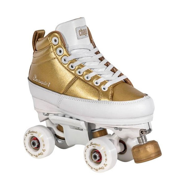 metallic gold skate park rollerskates grind blocks gold toe stops 