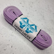 purple white shoe lace 