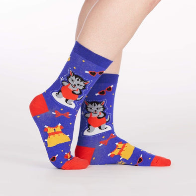 Dress Up Meow Women's Crew Socks